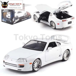 1:24 Brians Supra White 1995 Diecast Model Cars Toy Alloy Metal Collection Birthday Gifts Toys Car