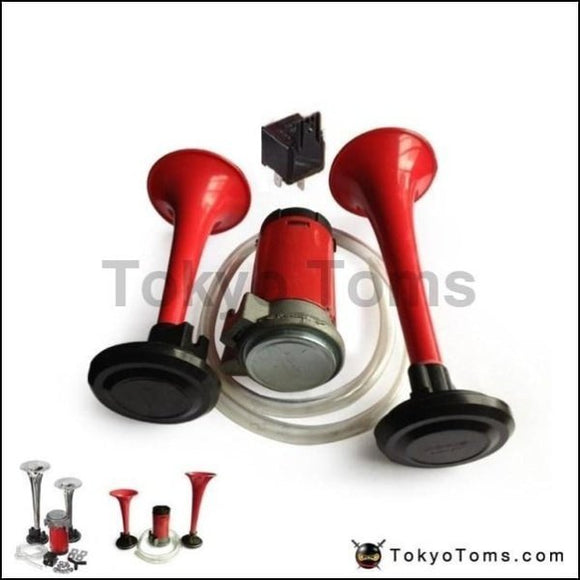 12V Twin Tone Air Horns Kit - TokyoToms.com