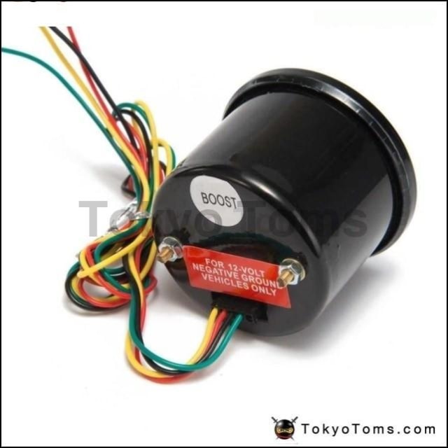 2 Digital LED Turbo Manometer PSI 52mm 12V Auto 10 Farben LAVENTE