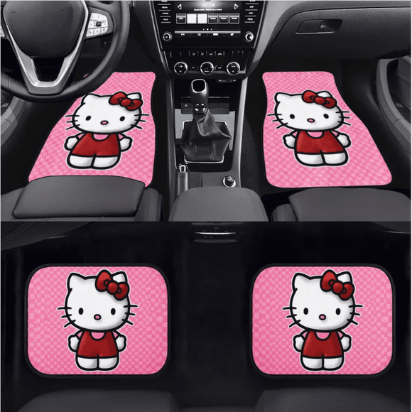 Custom Pink Kitty Cat Floor Mats [TokyoToms.Com]