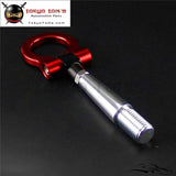 Front Rear Folding Racing Tow Hook Ring For Mitsubishi Lancer EVO Ex 08-11 Red - TokyoToms.com
