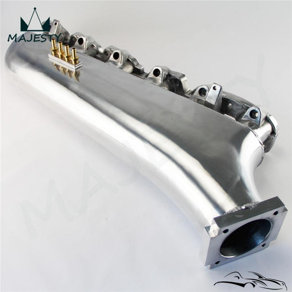 New Polished Aluminium Air Intake Manifold Fits For Nissan Prtrol 4.8L Machined