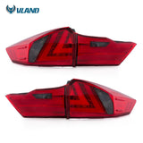 Vland Factory for Led Tail Lamp for Honda City 2014-2016 Tail Light with DRL+Reverse+Signal+Brake Red+plug and play
