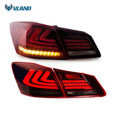Vland Factory for Led Tail Lamp for Honda Accord 2013-2015 with Flashing Signal+Led Moving Tail Light