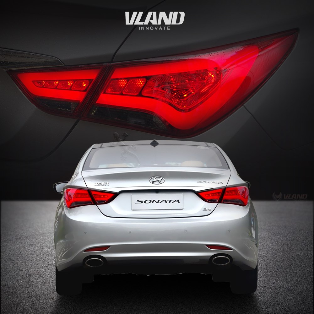 Vland For Hyundai Sonata 2011 2014 Tail Lights LED Brake Light Bar