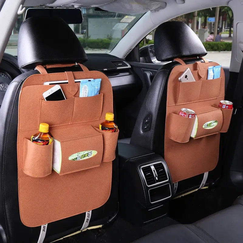 Thicker models Auto Car Back Seat Boot Organizer with 7 pockets Multi