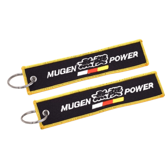 Mugen Key Chain Jet Tag Yellow- TokyoToms.com