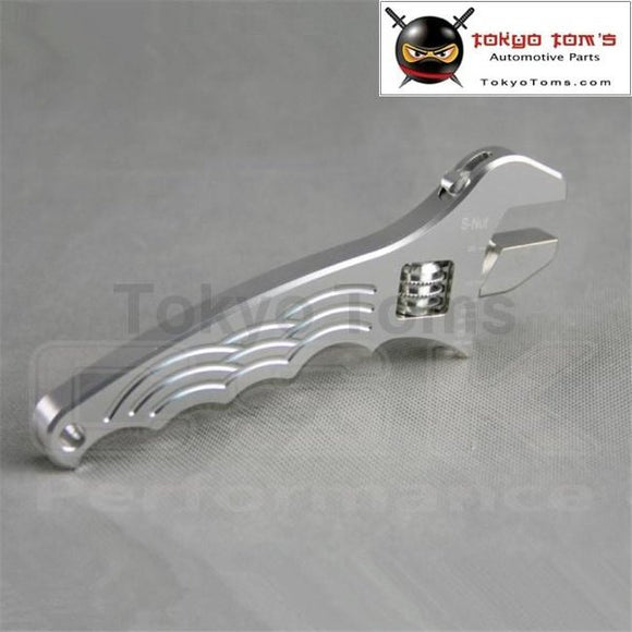 An 3 4 6 8 10 12 Adjustable Aluminum Wrench Fitting Tools Spanner An3 3An - 12An Silver