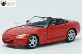 Freeshipping 1:24 Alloy Pull Back Model Car High Simulation Honda S2000 3 Open The Door Toy Vehicles