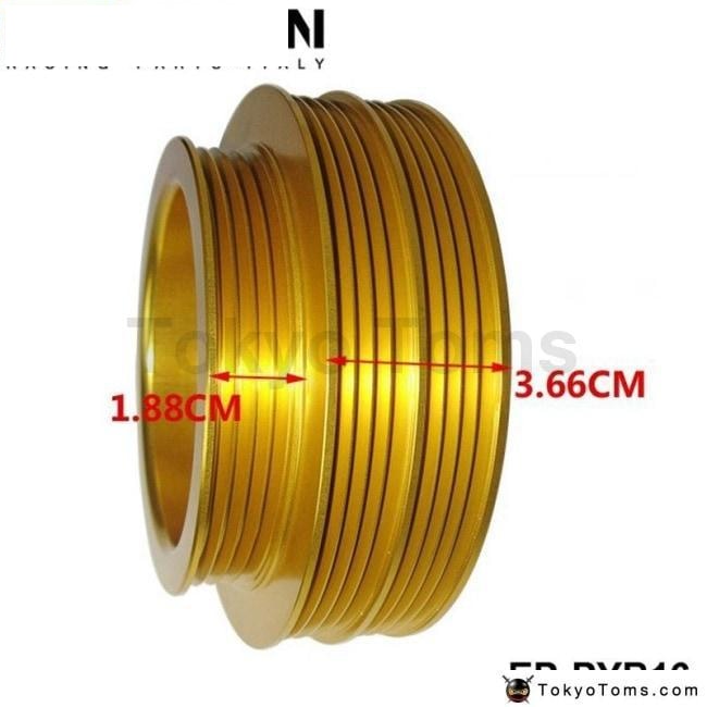 Light Weight Crank Underdrive Engine Pulley Gold For Honda Civic 92-00