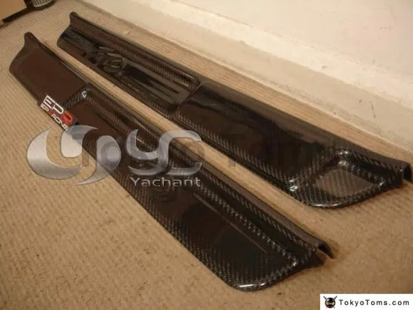Carbon Fiber Door Sill Step Plate Kick Panel Fit For Mitsubishi FTO 