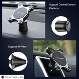 FLOVEME Car Qi Wireless Charger For iPhone X XS MAX Fast Charger Magnetic Car Phone Holder For Samsung Galaxy S9 S8 Plus Note 9 