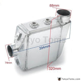 Universal Aluminum Water To Air Turbo Intercooler Front Mount 250 X 220 115Mm Inlet/outlet: 3.5