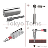 Universal Socket 2 Piece/Set Universal Adjustable Torque Ratchet Socket Wrench 