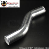 Z / S Shape Aluminum Intercooler Intake Pipe Piping Tube Hose 57Mm 2.25 Inch L=450Mm