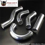Z / S Shape Aluminum Intercooler Intake Pipe Piping Tube Hose 57Mm 2.25 Inch L=450Mm