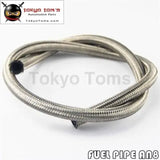 1 Meter 3 Foot An8 Nylon Stainless Steel Braided Fuel Oil Gas Line Hose -8An 1500Psi