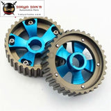 1 Pair Adjustable Cam Gears Pulley Kit Fits For Honda Civic Acura B16A B16B Dohc Blue