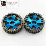 1 Pair Adjustable Cam Gears Pulley Kit Fits For Honda Civic Acura B16A B16B Dohc Blue