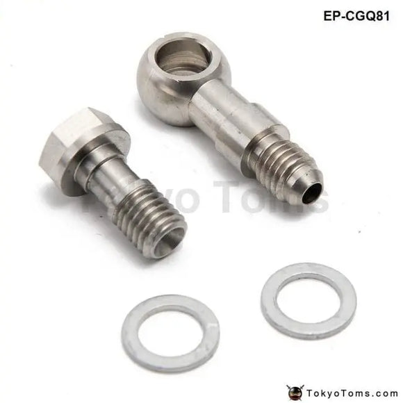 Turbo Banjo Bolt Kit M10 X 1.5 Mm To 4An W/ 1.8Mm Restrictor Oil Feed For Td04 Td05 Td06 - Tokyo Tom's