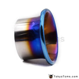 76Mm/89Mm/102Mm Titanium Blue Cold Air Intake System Velocity Stack Kit Turbo Horn Funnel Kit