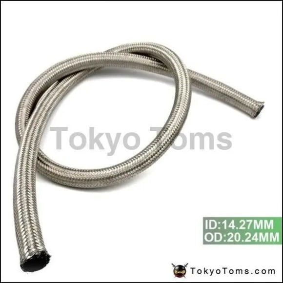 10AN AN 10 AN -10 (ID:14.27MM ,OD:20.24MM) 1m Stainless Steel Fuel Oil Gas Braided Hose Line TK-AN10 HOSE