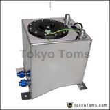 10L Aluminium Surge Tank Mirror Polish Fuel Cell Foam Inside, With Sensor