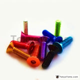 10pcs Colorful Aluminum Flat Screws