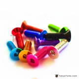 10pcs Colorful Aluminum Flat Screws