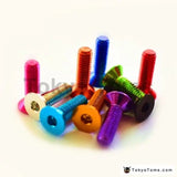 10pcs Colorful Aluminum Flat Screws