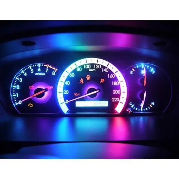 10pcs colorful Led T5 Lamp Car Gauge Dash Bulb Dashboard Light