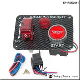 12V Red Led Racing Car Engine Start Push Button Ignition Switch Panel Toggle Hot