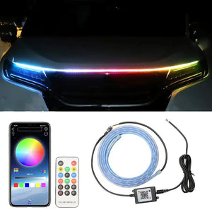 12v Led Car Hood Lights Car Daytime Running Light Strips