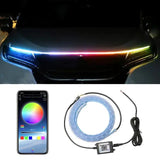 12v Led Car Hood Lights Car Daytime Running Light Strips