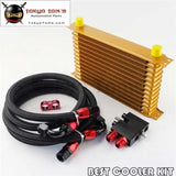 13 Row 262mm AN10 Trust Oil Cooler Kit Fits For BMW N54 Twin Turbo 135I E82 335I E90 E92 E93 Gold