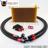 13 Row 262mm AN10 Trust Oil Cooler Kit Fits For BMW N54 Twin Turbo 135I E82 335I E90 E92 E93 Gold