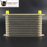 13 Row AN10 Aluminum Engine Transmission Champagne Oil Cooler Fits For Subaru Jeep Toyota