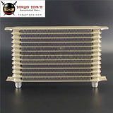 13 Row AN10 Aluminum Engine Transmission Champagne Oil Cooler Fits For Subaru Jeep Toyota