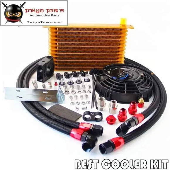 13 Row Trust Oil Cooler Thermostat Sandwich Plate Kit+7