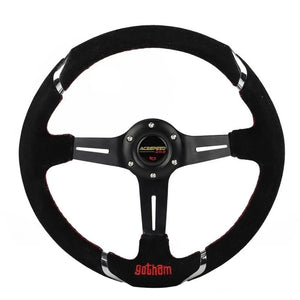 13.5" (350mm) Gotham Suede leather Steering Wheel