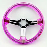 13" 330mm Pink Twister Steering Wheel