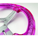 13" 330mm Pink Twister Steering Wheel