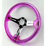 13" 330mm Pink Twister Steering Wheel