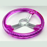 13" 330mm Pink Twister Steering Wheel