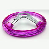 13" 330mm Pink Twister Steering Wheel