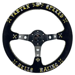 13" (320mm) VX Speed Racing Suede Steering Wheel