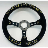 13" (320mm) VX Speed Racing Suede Steering Wheel