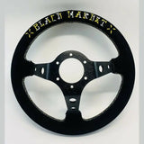 13" (320mm) VX Speed Racing Suede Steering Wheel