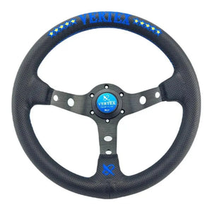 13" (325mm) VX Style Genuine Leather Embroidery Drift Sport Steering Wheels