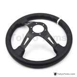 13" (330mm) Blue Full Speed Steering Wheel Leather Deep Dish